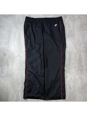 Y2K Black Nike Baggy Skater Striped Trackpants